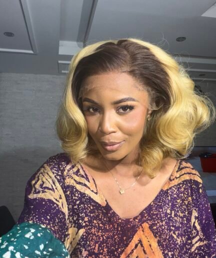 Icey blonde donor wavy hd frontal wig
